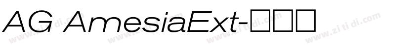 AG AmesiaExt字体转换